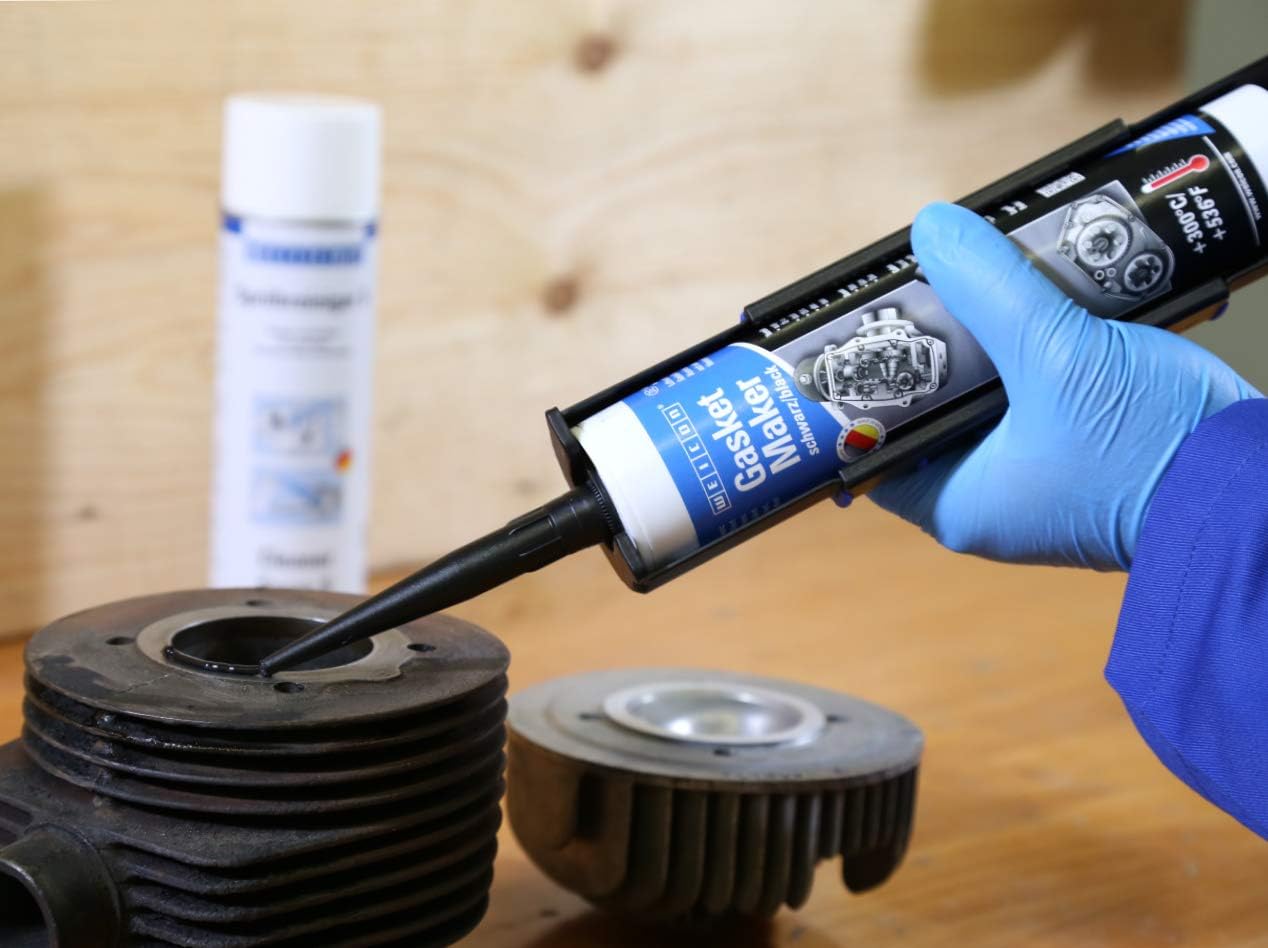 WEICON Gasket Maker / 310 ml/Black/Special and Strong Resistant sealant for car Engine Motorbike, Steel, Aluminium, Glass, Ceramic - Image 4