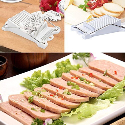 image for MyLifeUNIT Multi-purpose Canned Meat Slicer, Egg Slicer with 10 Durabl