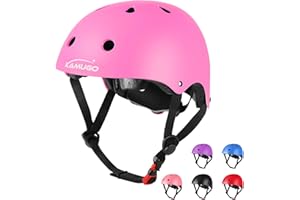 KAMUGO Kids Bike Helmet, Toddler Adjustable Helmet for Ages 2-14 Kids Boys Girls Multi-Sport Helmet for Skateboard Roller Skateing Bicycle Scooter Blance Bike
