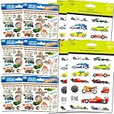 Hot Wheels Stickers and Tattoos Party Favors Pack (120 Stickers & 108 Temporary Tattoos)