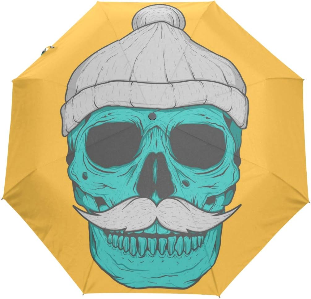 skull wearing hat