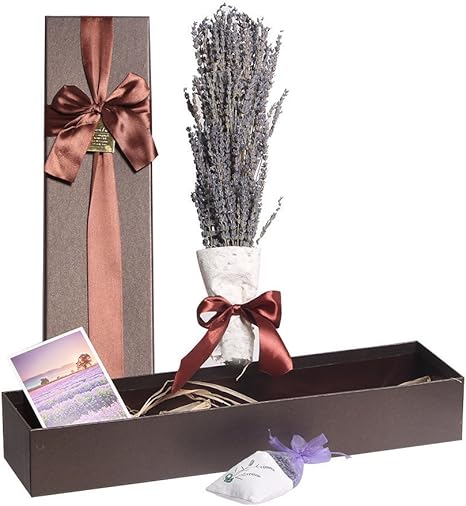 Amazon Amyhomie Dried Lavender お祝い 内祝い誕生日 プチギフト ラベンダー プリザーブドフラワー ドライフラワー 手作り オリジナル 枯れないお花 匂い袋付き プリザーブドフラワー オンライン通販