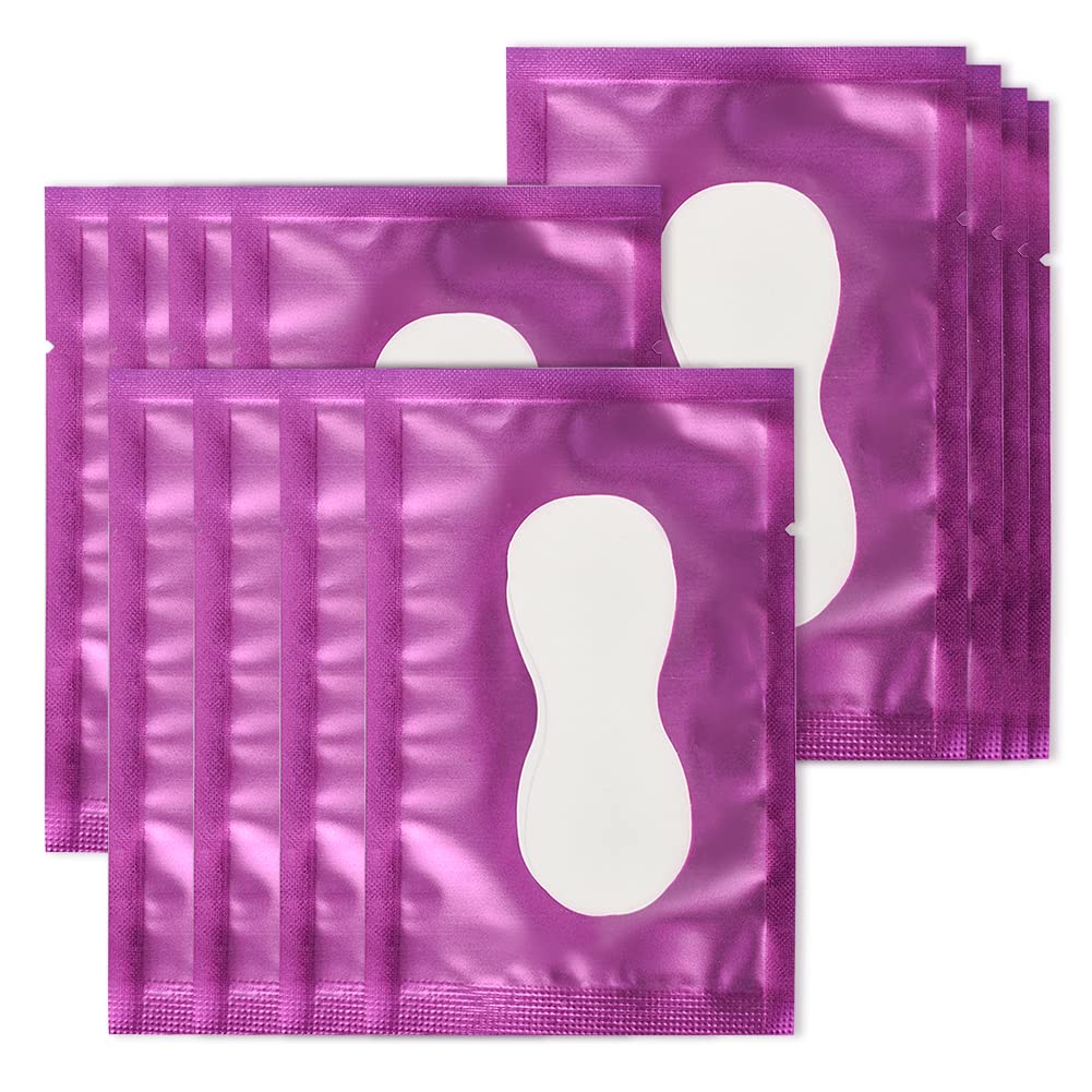 Lunamoon Eyelash Extension Eye Pads - Lint-free, Moisturising, 50 Pairs (Gourd Purple) โ image 1