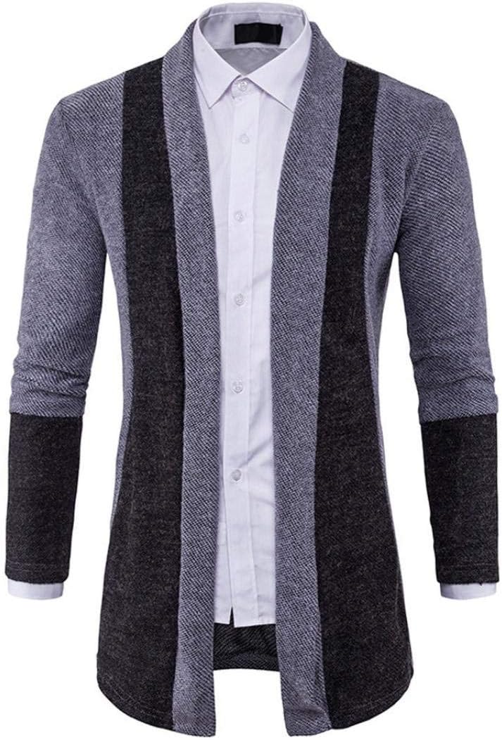 mens longline cardigan with hood