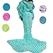 Bluexury Wonderful Mermaid Tail Blanket with Soft Material Cozy Cotton Vibrant Colors for All Ages Warm for Birthday Christmas Thanksgiving