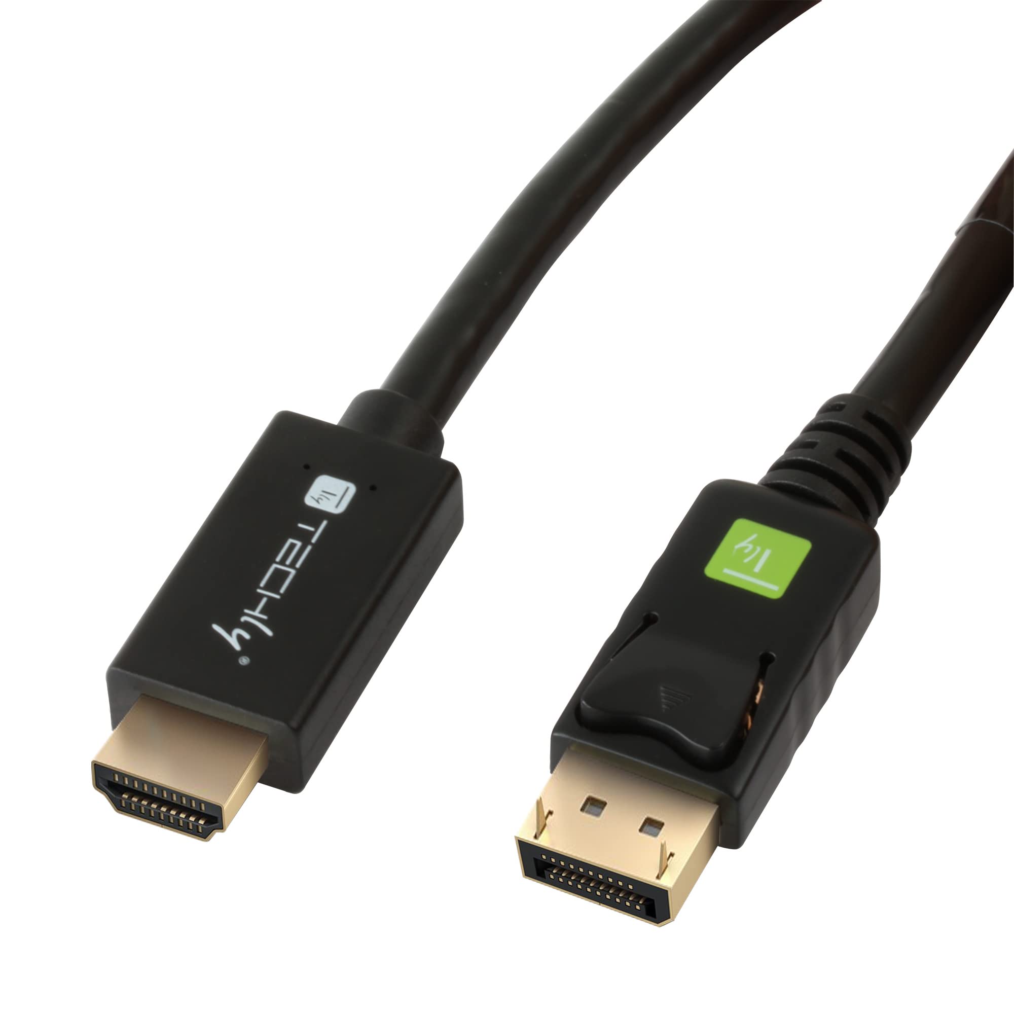Techly DisplayPort/HDMI Connection Cable 1.00 m ICOC-DSP-H12-010 Black [1x DisplayPort Male - 1x