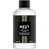 NEST New York Reed Diffuser Liquid Refill, Amalfi Lemon &amp; Mint | 5.9 fl oz - Fragrance for Up to 90 Days - Flame Free