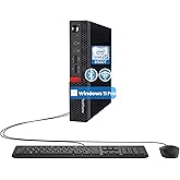 Lenovo ThinkCentre M710q Mini Desktop Computer PC, Core i5-6500T 2.5GHz, 8 GB RAM, 256 GB SSD, Keyboard and Mouse, WiFi, Bluetooth, Windows 11 Pro (Renewed)