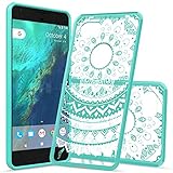 Google Pixel 2 XL Case,Google Pixel 2XL / XL 2 Case,AnoKe Mandala Cute Thin Slim TPU Bumper Protective Hard Cell Phone Cases Cover with Screen Protector for Women Girls Kids Google Pixel 2 XL Mint
