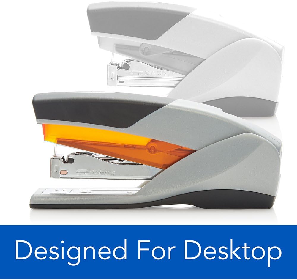 Swingline Stapler, Optima 25, Full Size Desktop Stapler, 25 Sheet Capacity, Reduced Effort, Orange/Gray (66402A) : Desk Staplers : Office Products