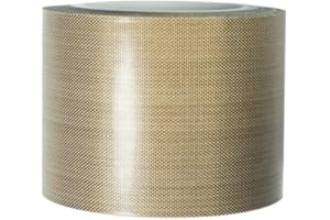 YONGXUAN PTFE Coated Fabric Tape Teflon Adhesive Tape High Temperature Vacuum, Hand and Impulse Sealers Machine Sealing Tape 0.18mm Thick (38mm-5M)