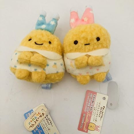 Amazon ペアセット すみっコぐらし てのりぬいぐるみ いっしょにおとまり会 えびふらいのしっぽ あじふらいのしっぽ ぬいぐるみ ホビー