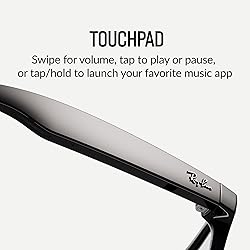 Meta Ray-Ban Glasses, Wayfarer, Shiny Black | 12 MP
