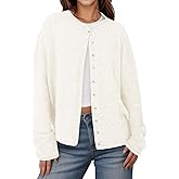 UNCLECAT Womens Button Up Cardigan Sweaters Fall Long Sleeve Outerwear Tops Knit Open Front Clothes