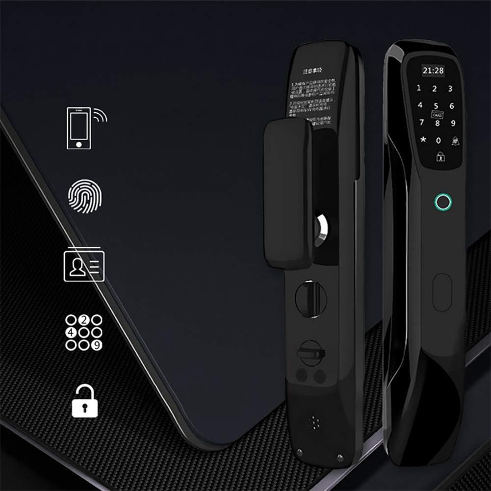 FYLD APP Keyless Smart Door Lock,Voice and Alarm Design, Lock Cylinder,6 Ways to Open The Door