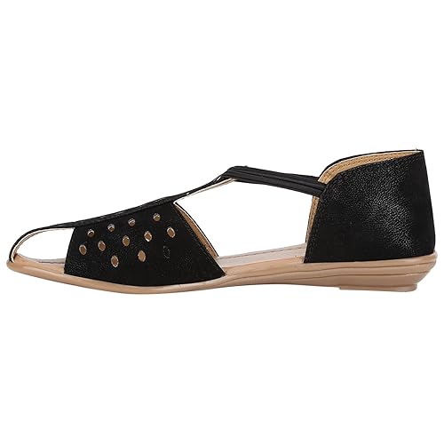 amazon black flat sandals