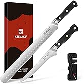 KEEMAKE Carving Knife Set, Slicing and Boning Knife for Meat Cutting, German High Carbon Stainless Steel Carving Knives for Meat Turkey BBQ and Brisket, BBQ Knife Set with Ergonomic Full Tang Handle