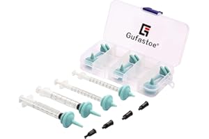 Gufastoe 10 Pack Original+Mini Green Nipples with Syringes for Pets and Wildlifes