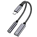 USB Type C to 3.5mm Headphone and Charger