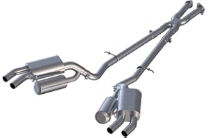 MBRP Exhaust S4704AL Installer Series Cat Back Exhaust System 2.5 in. Incl. Front Pipe/Mid Pipes/Mufflers/Hardware w/o Tips Dual Rear Exit Aluminized Installer Series Cat Back Exhaust System