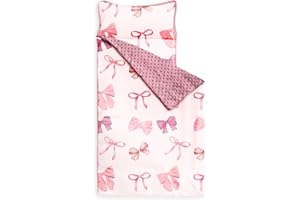 DECKY'S DREAM CO Child’s Ribbon Nap Mat - Soft, Washable, and Portable with Built-in Pillow - Lightweight Nap Mat for Toddlers, Perfect for Daycare, Preschool, and Travel