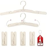 Chefiva Foldable Travel Hangers 4 Pack Space-Saving ABS - Cruise Essentials 2025 for Cruise Ship & RV