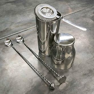 Urban Bar Calabrese Cocktail Set - Designer Barware Individually Gift Boxed - Made from Japanese Steel