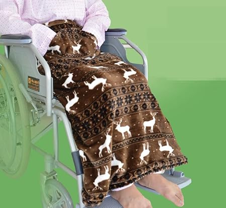 HHORD Double Velvet Verdickung zur Erhöhung der Warm Decke Halbe Körperpflege Knie Decke