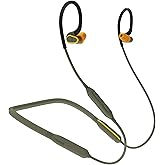 Elgin Rumble Gen 2 Bluetooth Earbuds, 31 dB Noise Reduction with Fusion Tips, IP67 Waterproof Wireless Earplugs, OSHA Compliant ANSI Certified Hearing Protection, 20 Hour Battery, Noise Canceling Mic