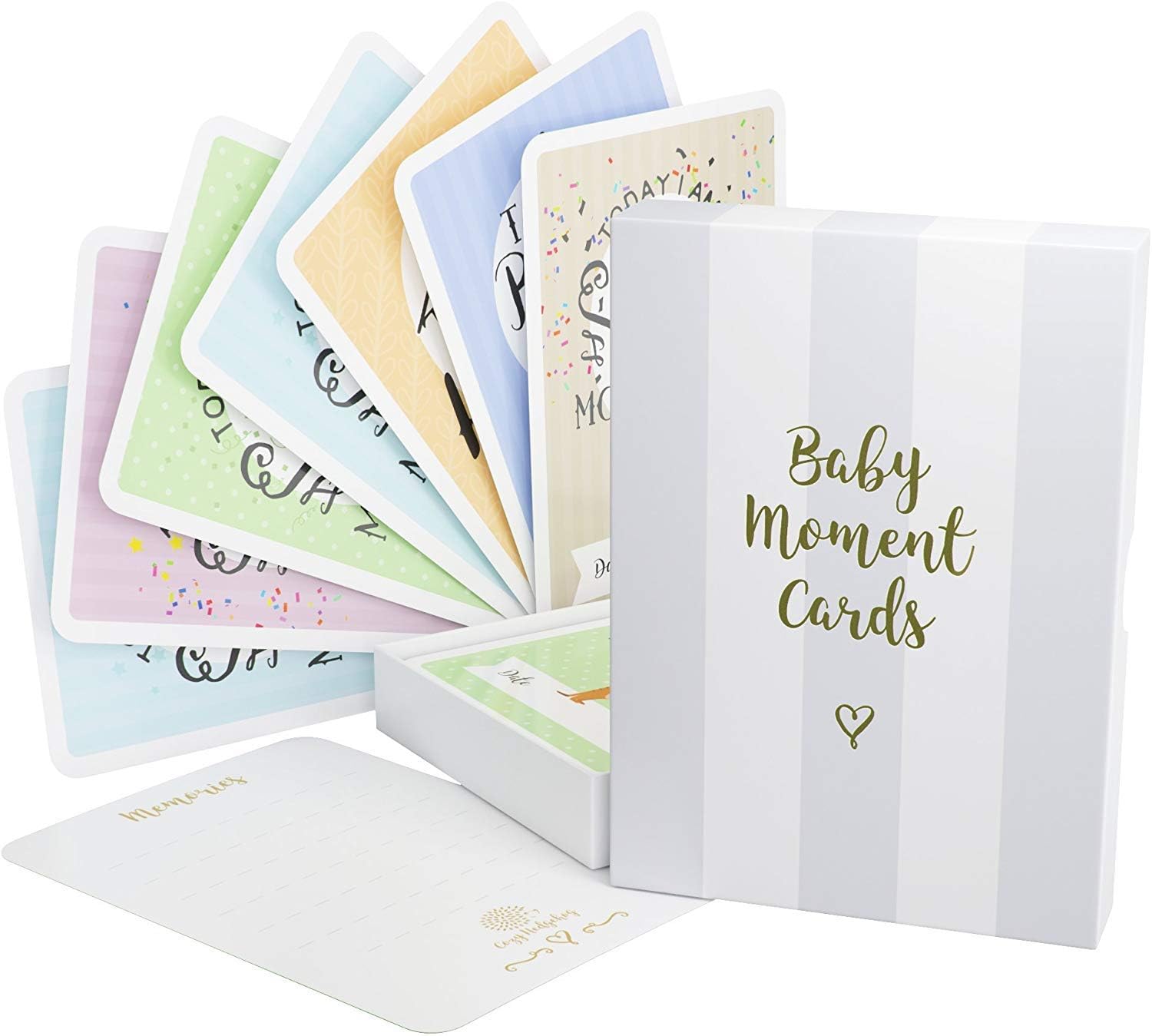 Baby Milestone Cards & Keepsake Box