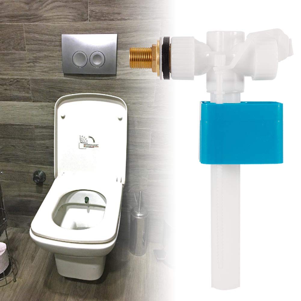 1/2 Inch Side Entry Toilet Cistern Fill Valve With Brass Shank - Copper