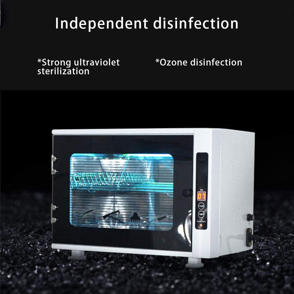 Purple Lamp Cleaning Cabinet, O3 Cleaning Cabinet Machine for Nail Tools Scissors Towel with LCD Screen and Timer Settings for Salon, Hotel, Spa: Beauty