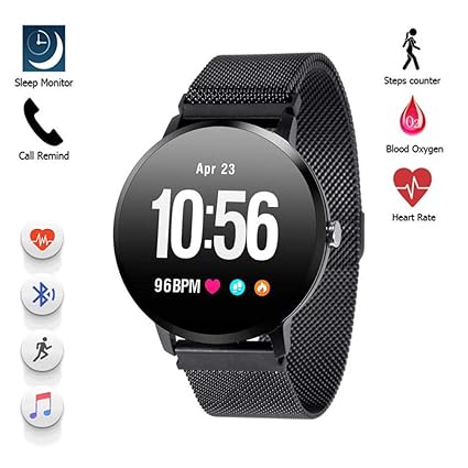 Amazon.com: Konnison-09 Smart Watch IP67 Waterproof Tempered ...