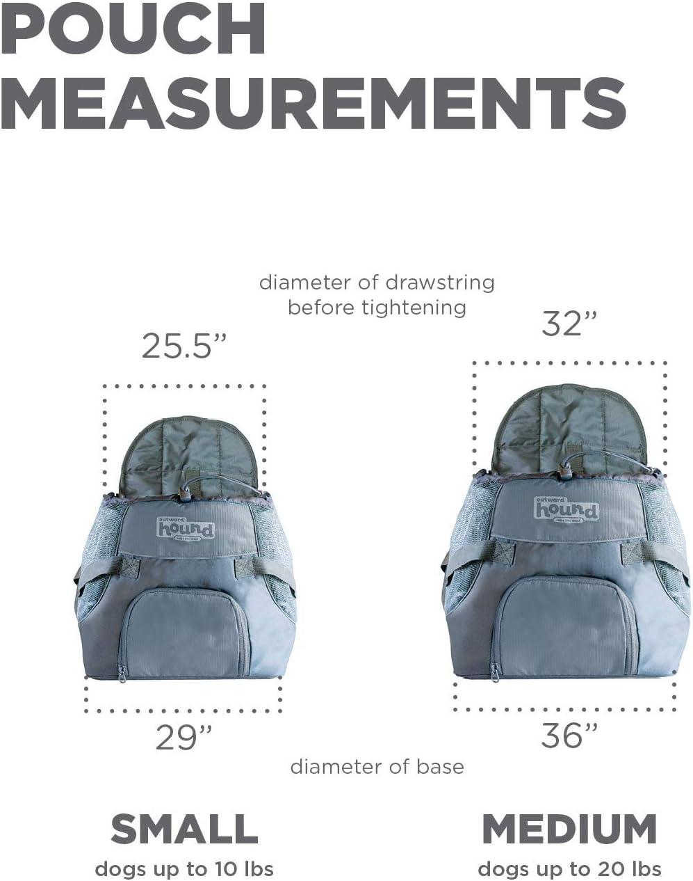 Outward Hound PoochPouch Dog Front Carrier, Medium, Blue : Pet Carrier Backpacks : Pet Supplies