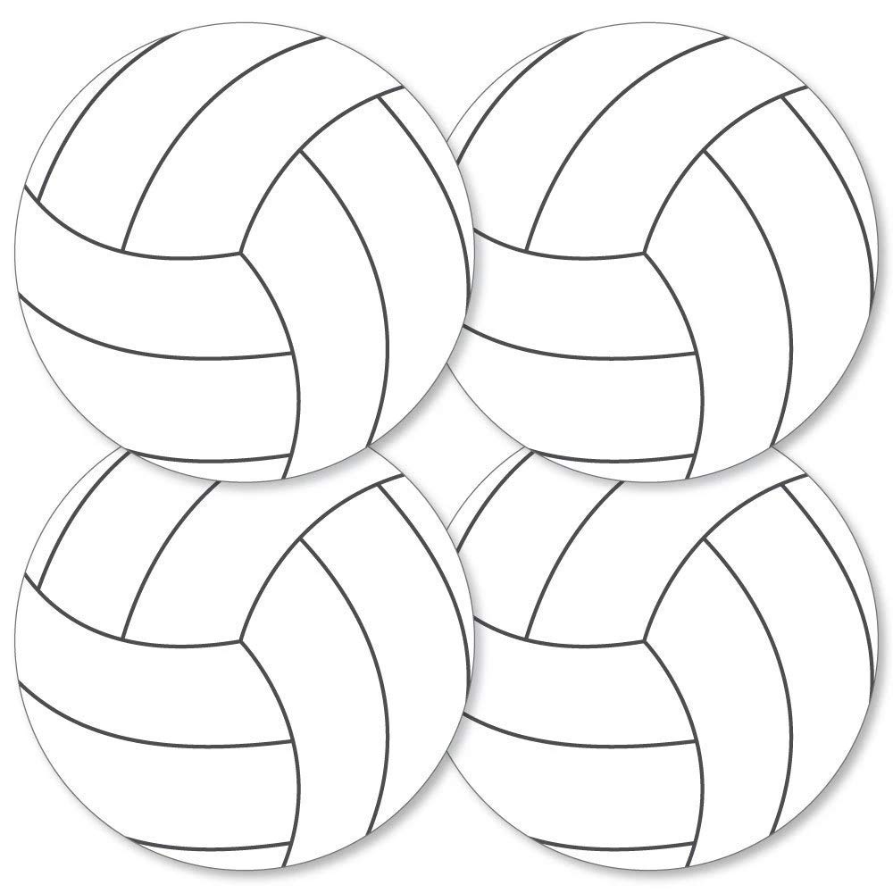 Big Dot of Happiness Bump, Set, Spike - Volleyball - Decorations DIY Baby Shower or Birthday Party Essentials - Set of 20