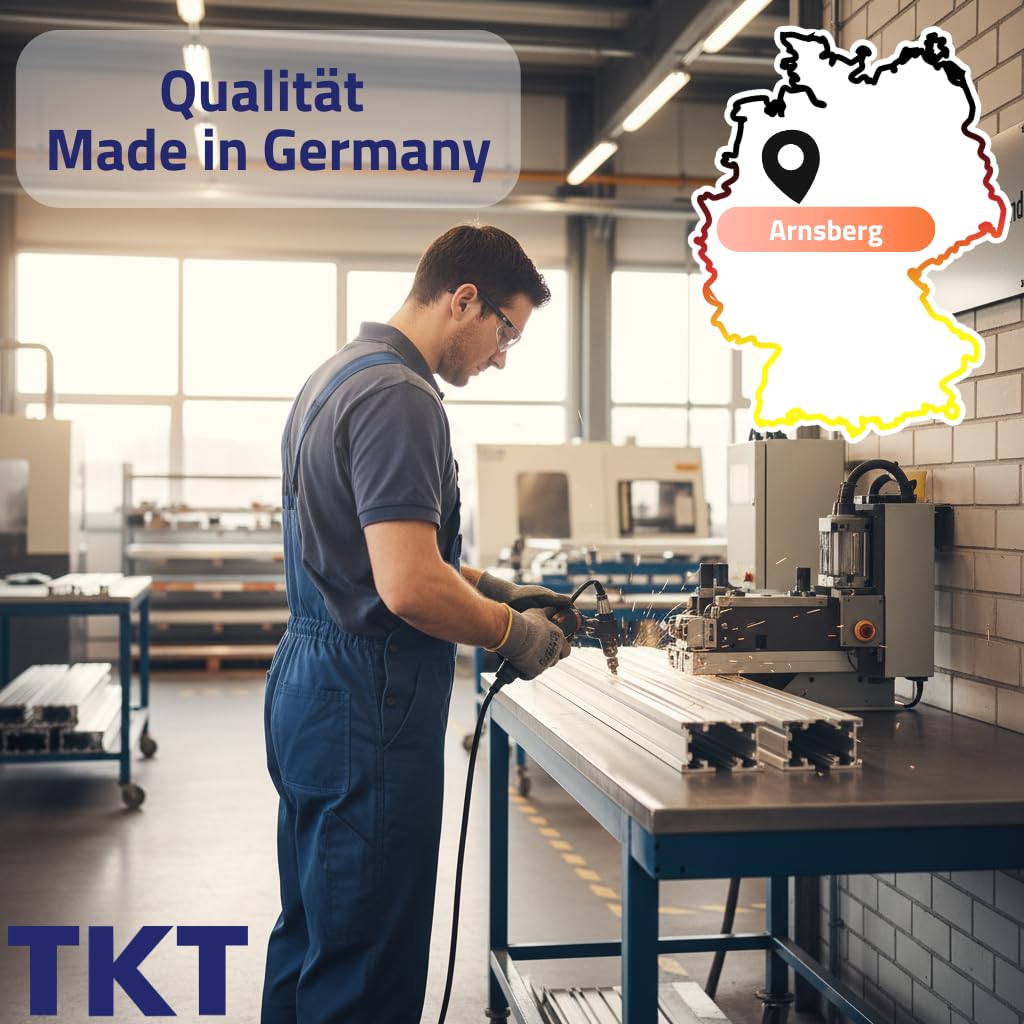 TKT – Work System Steckregal mit Holzböden 180x90x40cm - Verzinktes Regal mit 150kg Tragkraft pro Boden. Schwerlastregal mit 5 Böden für Werkstatt, Wohn- & Kellerraum 5