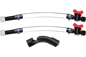 KICOFYEE Fuel Filler Jug Hose with Ball Valve Shut Hose Kit for Fuel for Jegs Jugs for LC2 Jugs for Scribner Fuel Jugs Fuel Container Fuel Tank with Hose Bender