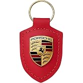Porsche Genuine Key Chain Ring Vehicle Keys Crest Keyfob