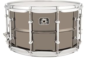 Ludwig Universal Black Brass Snare Drum - 8-inch x 14-inch Universal Black Brass Snare Drum - 8-inch x 14-inch, Chrome H