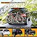 Goplus 2 Mountain Bike Rack Hitch Carrier, Upright Hitch Mounted Bike Rack Platform Hitch Rack 2