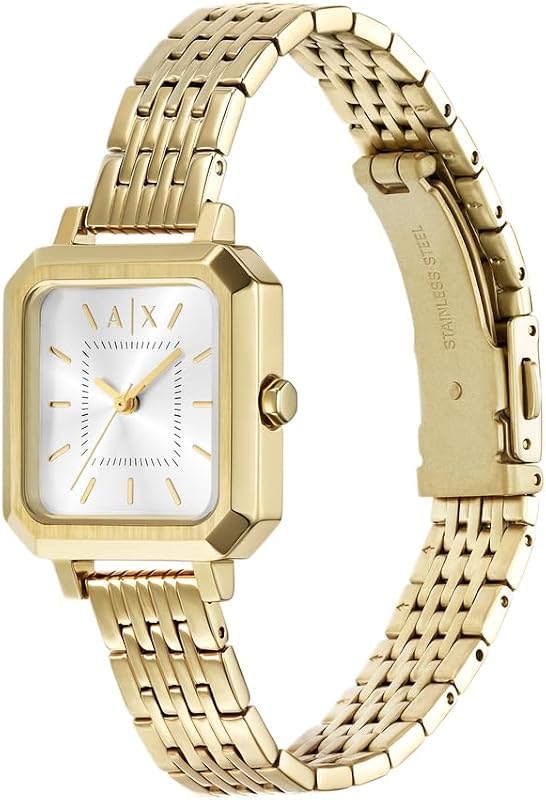 Orologio da donna, Quarzo Movimento a tre lancette e cassa da 27 mm con cinturino in acciaio inossidabile