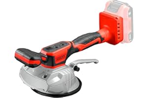 OUMEBIU Cordless Tile Vibration Leveling Machine for Milwaukee 18V Max Battery, AODERTI Tiler Vibrator Tool with 8 Adjustable Speed, Suction Cup, Digital Display and Lock Design for Tile, Floor (Tool Only)