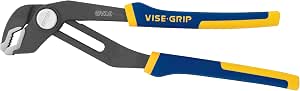 IRWIN Vise-Grip Locking Pliers 12-Inch, V-Jaw - GrooveLock Fast Adjust, ProTouch Grips, Blue