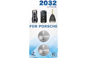 KKNCO Key Fob Battery Replacement for Porsche Cayenne Macan 911 Panamera Boxster Taycan Cayman 718 918 S GT GTS Turbo Cabriolet Carrera Coupe Targa (Check Fitment Guide) 2 Packs