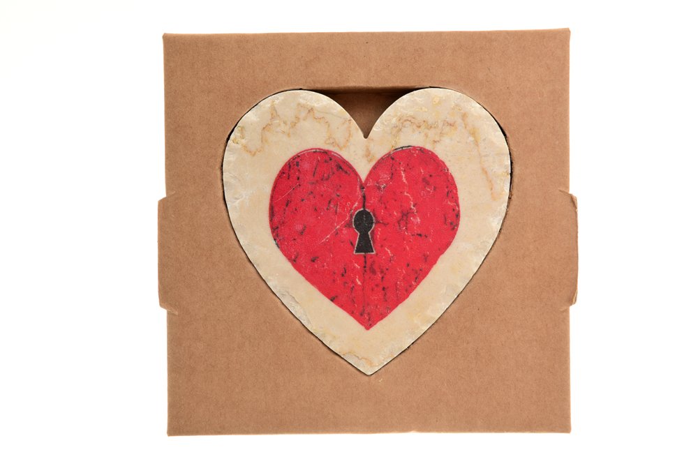 SVE Stoneheart Stone Heart of Design, Marble 10x10x2 cm Lock