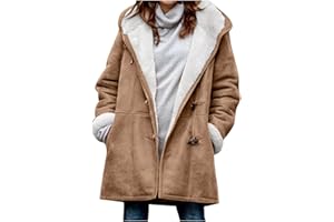 JIEMUXIU Womens Fuzzy Fleece Jacket Solid Fuzzy Lined Sherpa Winter Coat Casual Fall Warm Outwear Clothes