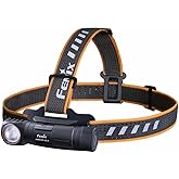 Fenix HM61R v2.0 Rechargeable Headlamp, 1600 Lumen L-Shape 90 Degree Right Angle Flashlight with Dual White and Red LEDs and LumenTac Organizer