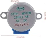 LiebeWH 5 Pcs 5V 4-Phase Rohs 28BYJ-48 Stepper Motor Micro Reduction 5-Wire view 2