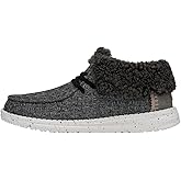 HEYDUDE Damen Fold Stitch Cozy Moccasin Black