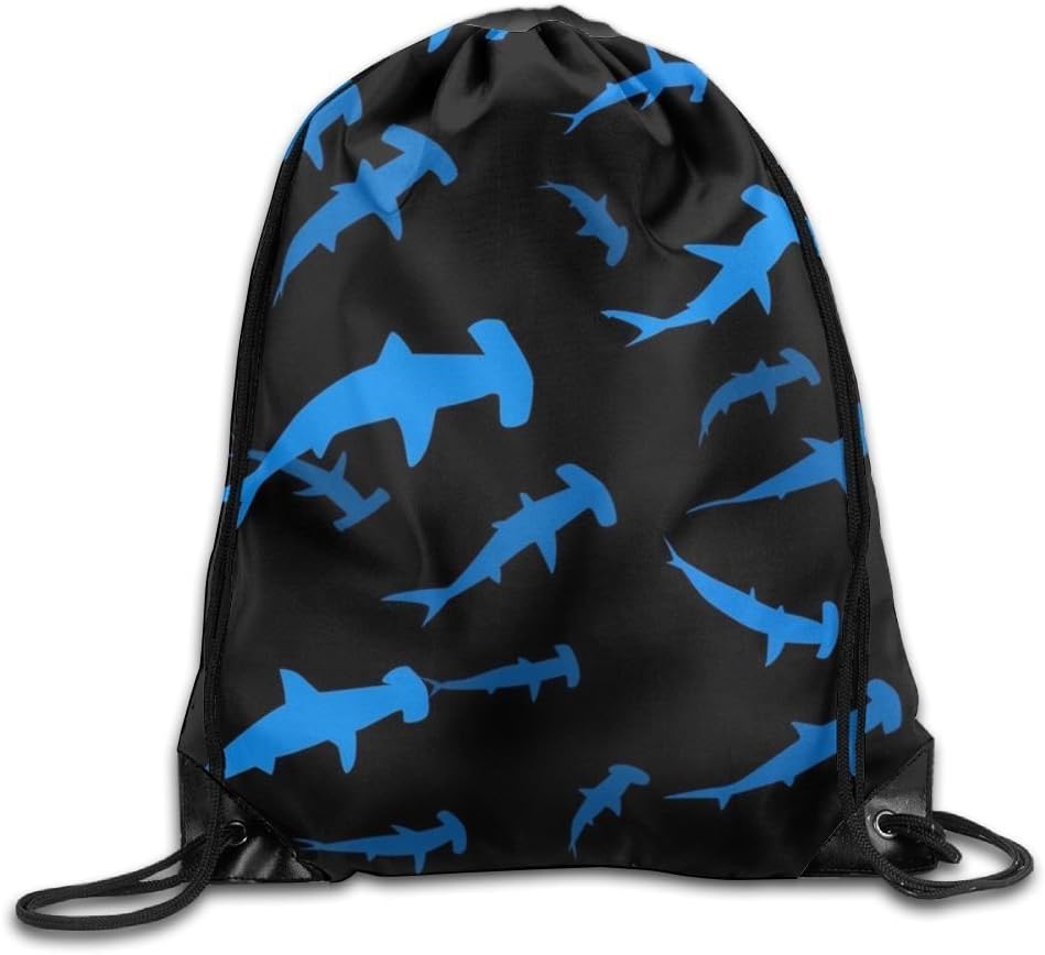 Hammerhead Shark Lightweight Drawstring Bag Sport Gym Backpack Gym Bag For Men And Women